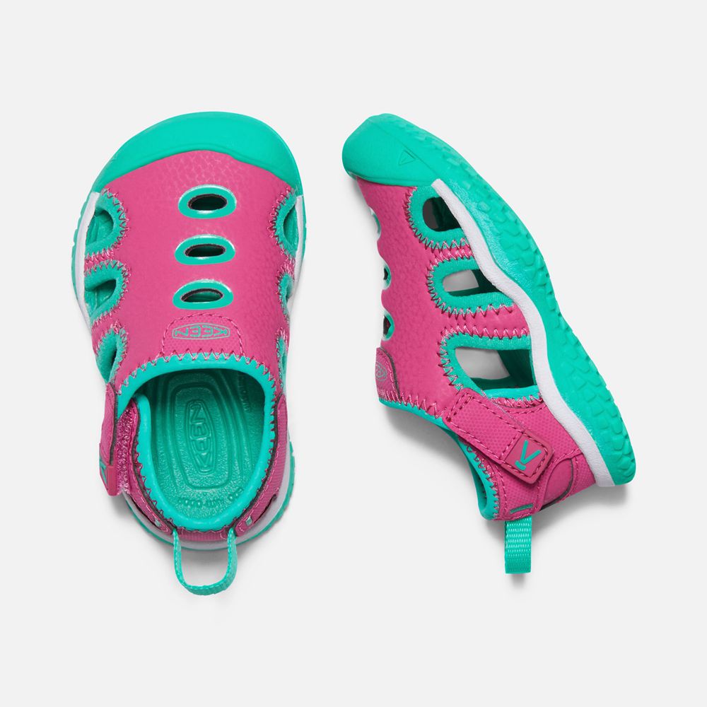 Keen Sandalet Çocuk Pembe/Yeşil - Stingray - Türkiye VUMZ94803